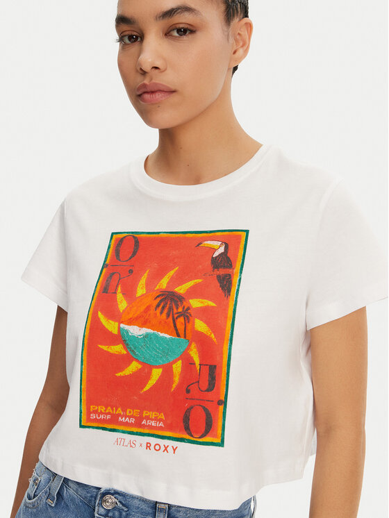 Roxy Roxy Футболка ERJZT05921 Білий Relaxed Fit