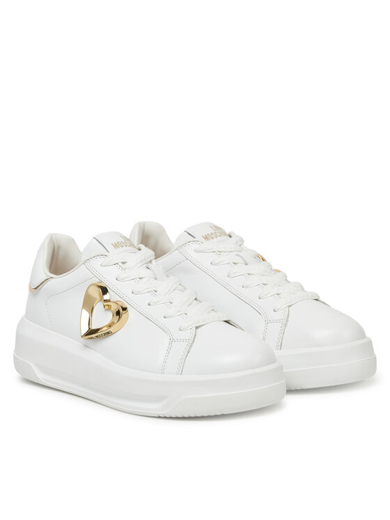 LOVE MOSCHINO LOVE MOSCHINO Sneakersy JA15545G0MIA610A Biały