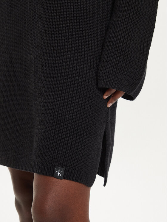 Calvin Klein Jeans Calvin Klein Jeans Трикотажна сукня Chunky J20J224662 Чорний Loose Fit