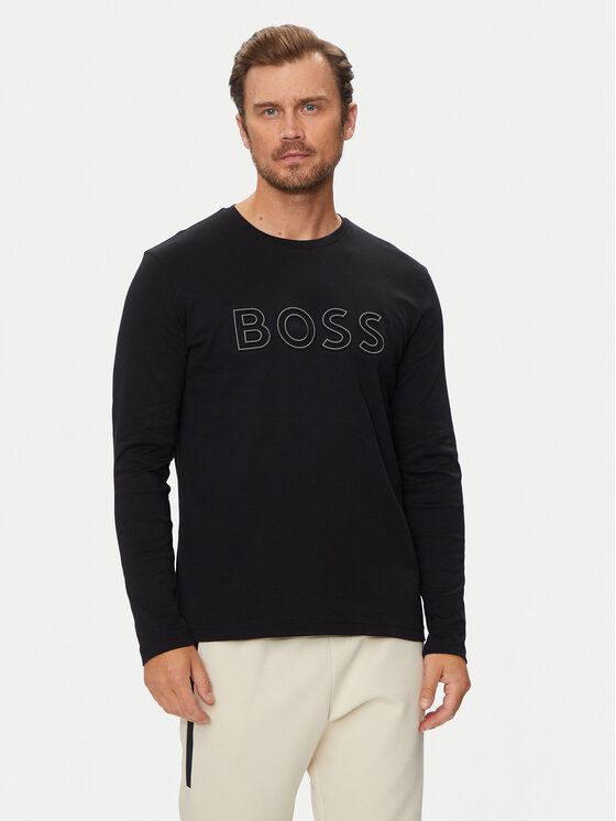 Boss Longsleeve krekls Togn 1 50519356 Melns Regular Fit