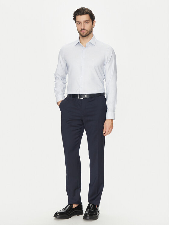 Michael Kors Michael Kors Marškiniai MK0DS01530 Balta Slim Fit