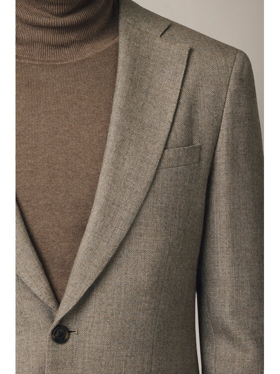 Lancerto Lancerto Marynarka Maratea MA073225000012 Beżowy Slim Fit