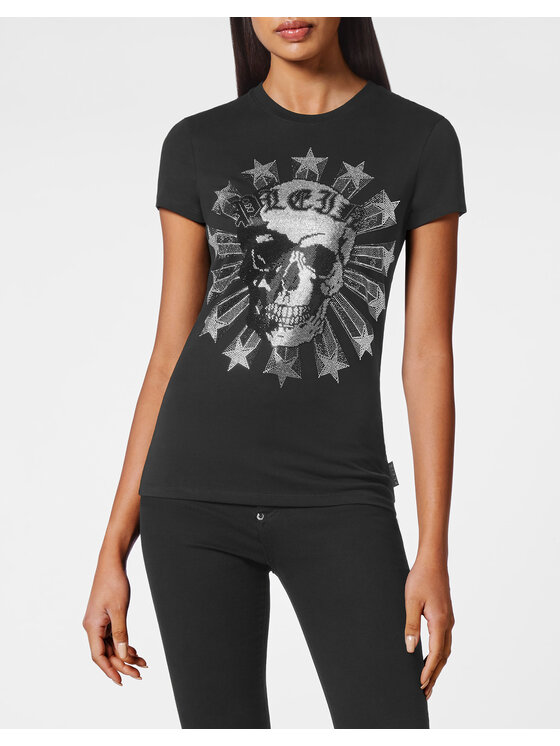 PHILIPP PLEIN PHILIPP PLEIN T-Shirt 1023 Černá Regular Fit