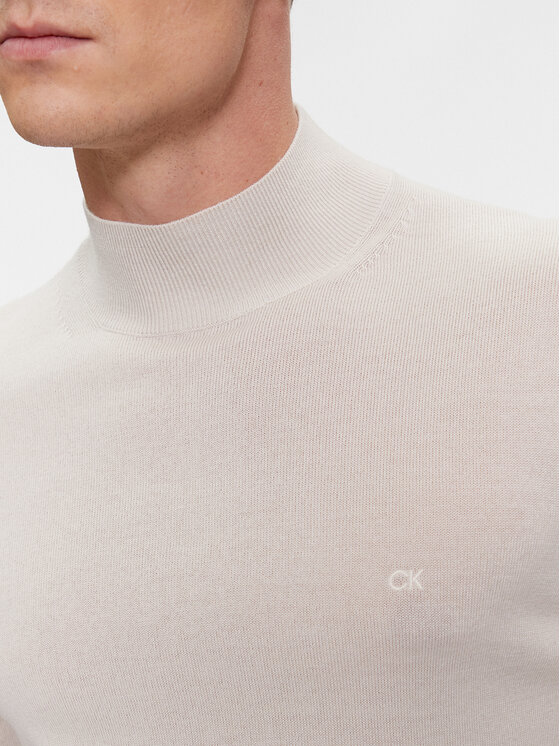 Calvin Klein Calvin Klein Sweter Superior K10K110424 Beżowy Regular Fit