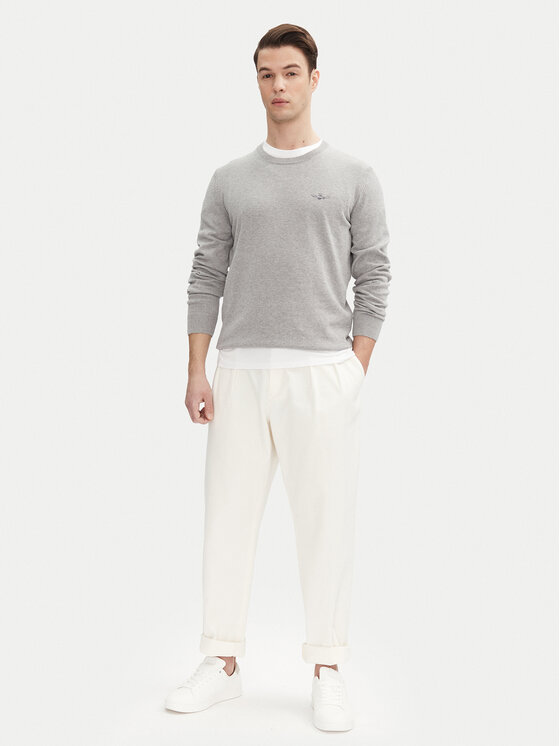 Aeronautica Militare Aeronautica Militare Sweter 251MA1502L506 Szary Regular Fit