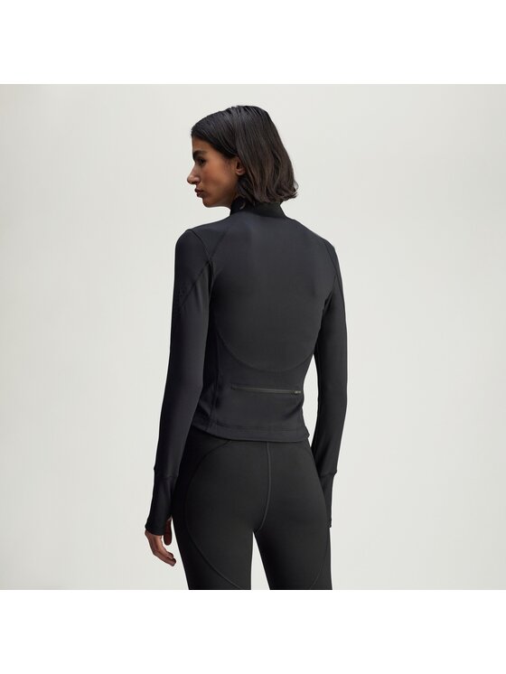 adidas by Stella McCartney adidas by Stella McCartney Kurtka do biegania By Stella McCartney Training Midlayer Czarny Slim Fit
