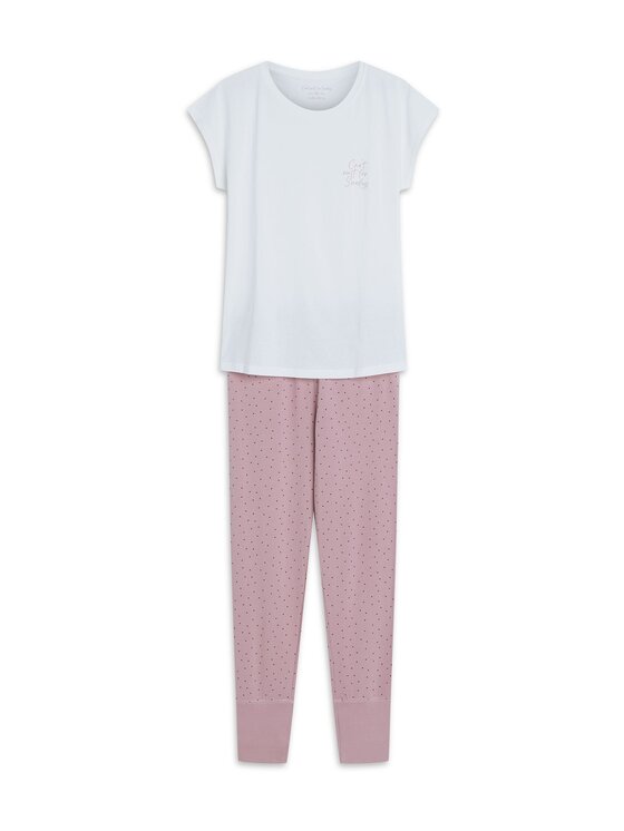 Esotiq Esotiq Piżama 42404 Biały Regular Fit