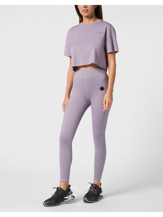 Plein Sport Plein Sport Legginsy 22179 Fioletowy Active Fit
