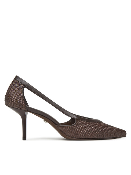 Pantofi cu toc subțire Max Mara Strawpump 2514521312600 Maro