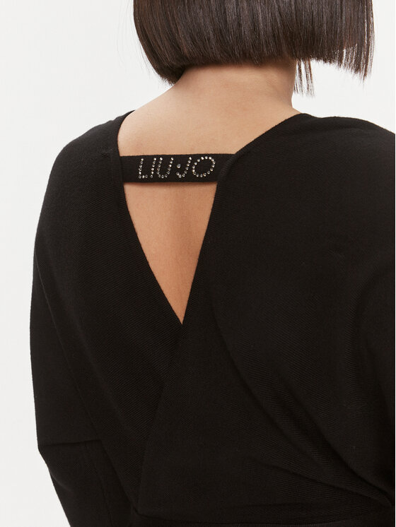Liu Jo Liu Jo Φόρεμα υφασμάτινο 5F3031 MS49I Μαύρο Slim Fit