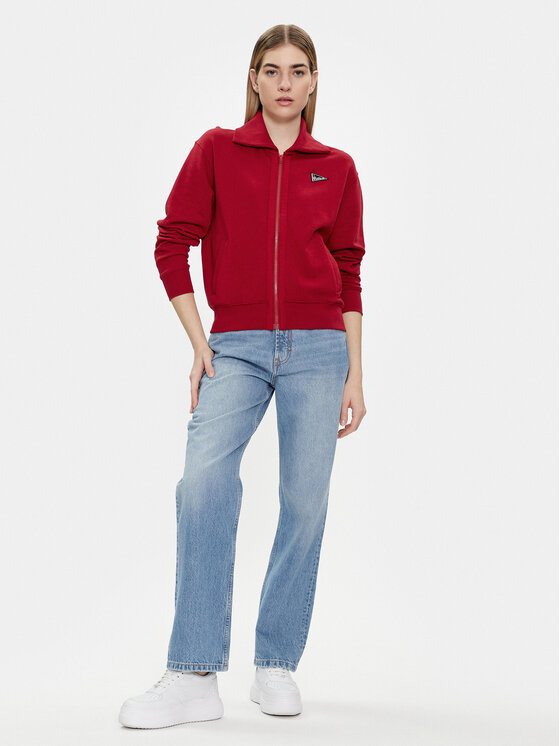 Wrangler Wrangler Bluza 112351962 Czerwony Regular Fit