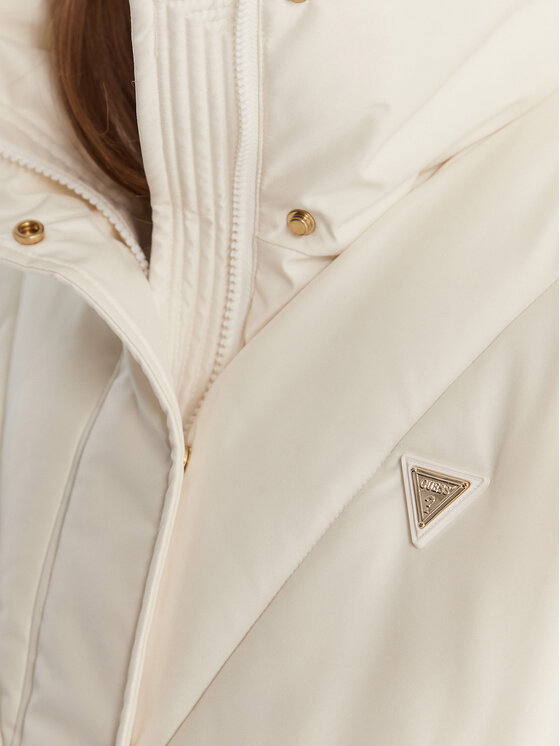 Guess Guess Geacă de iarnă V5BL13 WHHZ2 Écru Regular Fit
