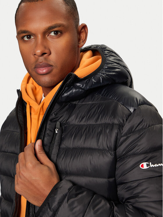 Champion Champion Geacă din puf 220340 Negru Regular Fit