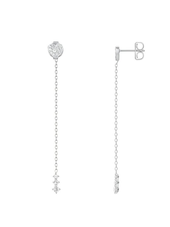 Rosefield Rosefield Kolczyki DIAMOND HEARTS Srebrny