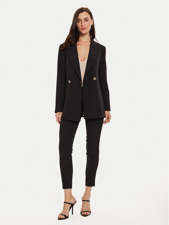 Maryley Maryley Marynarka 24IB112/43NE Czarny Regular Fit