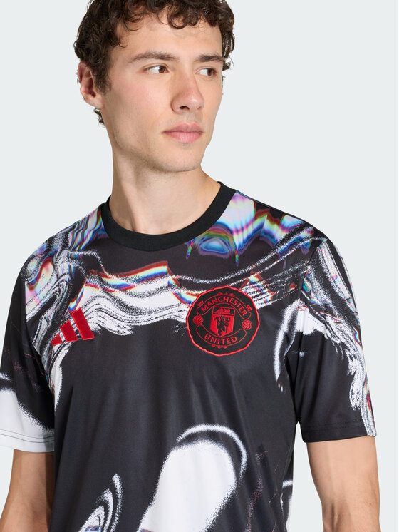 adidas adidas Koszulka techniczna Manchester United Czarny Slim Fit