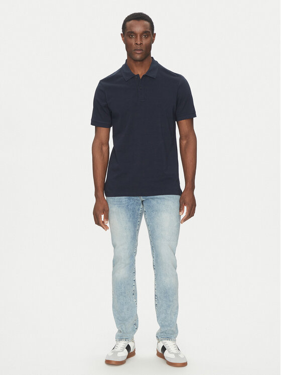 Scotch & Soda Scotch & Soda Polo 179201 Granatowy Regular Fit