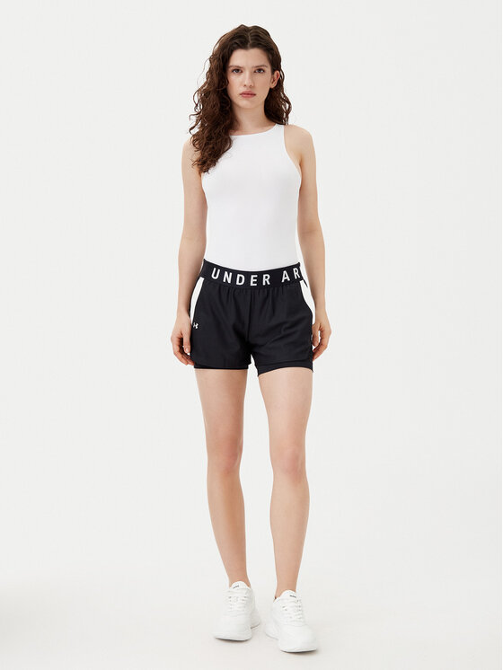 Under Armour Under Armour Szorty sportowe Ua Play Up 2-In-1 1351981 Czarny Loose Fit