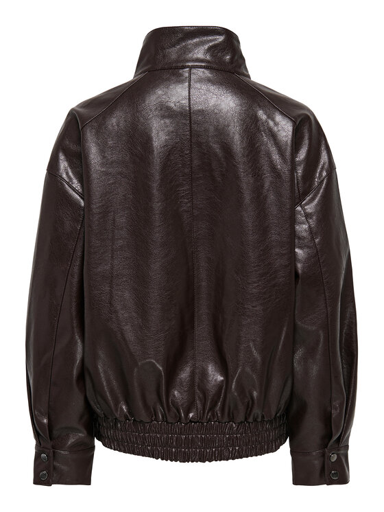 ONLY ONLY Műbőr dzseki Julia 15373024 Barna Loose Fit