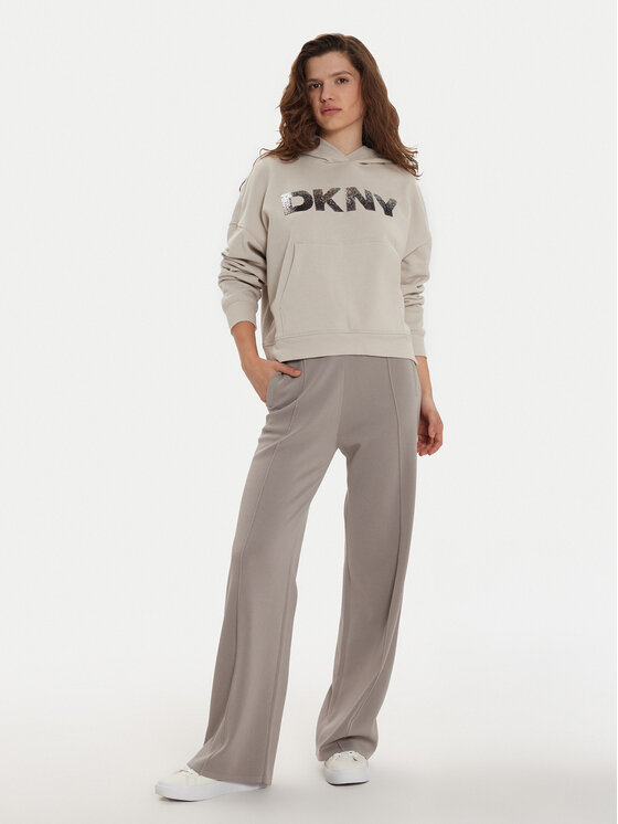 DKNY DKNY Bluza DP4T1031 Beżowy Regular Fit