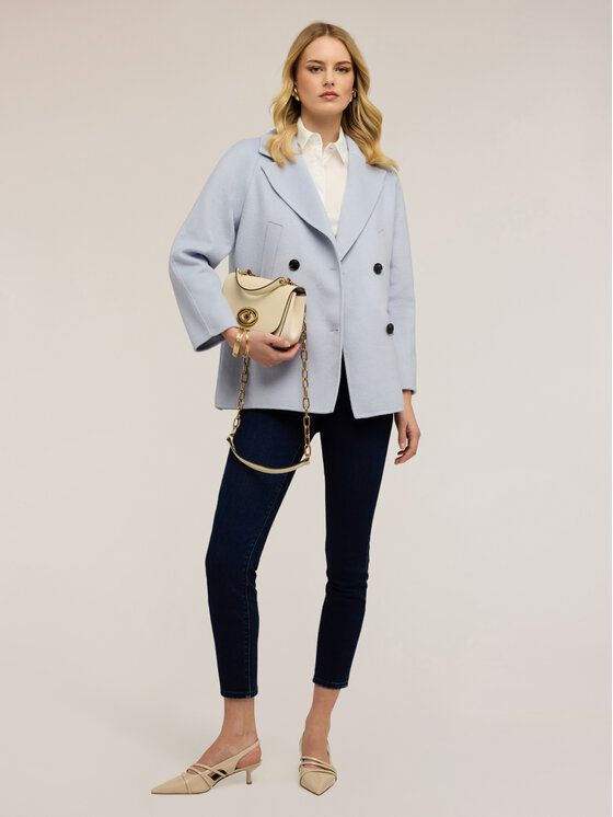 Motivi Motivi Cappotto invernale 0002W000125N004 Turchese Over Fit