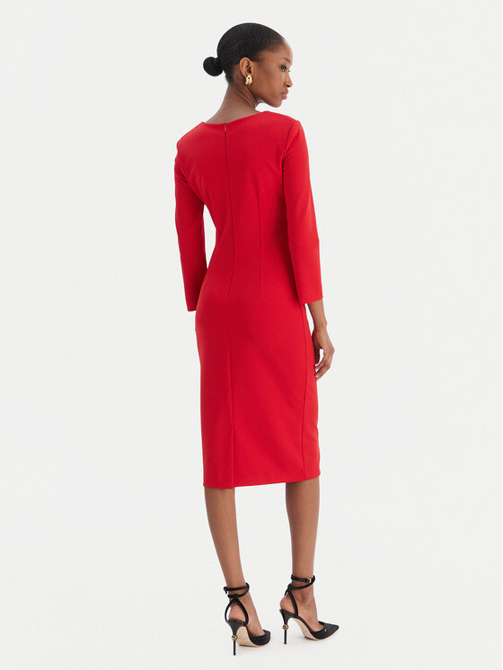 Rinascimento Rinascimento Rochie cocktail CFC0126655003 Roșu Slim Fit