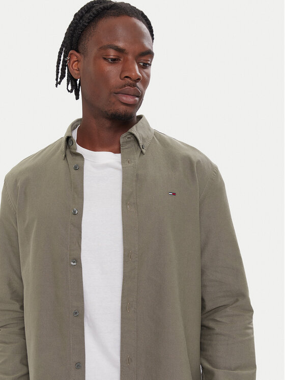 Tommy Jeans Tommy Jeans Πουκάμισο DM0DM21298 Πράσινο Regular Fit