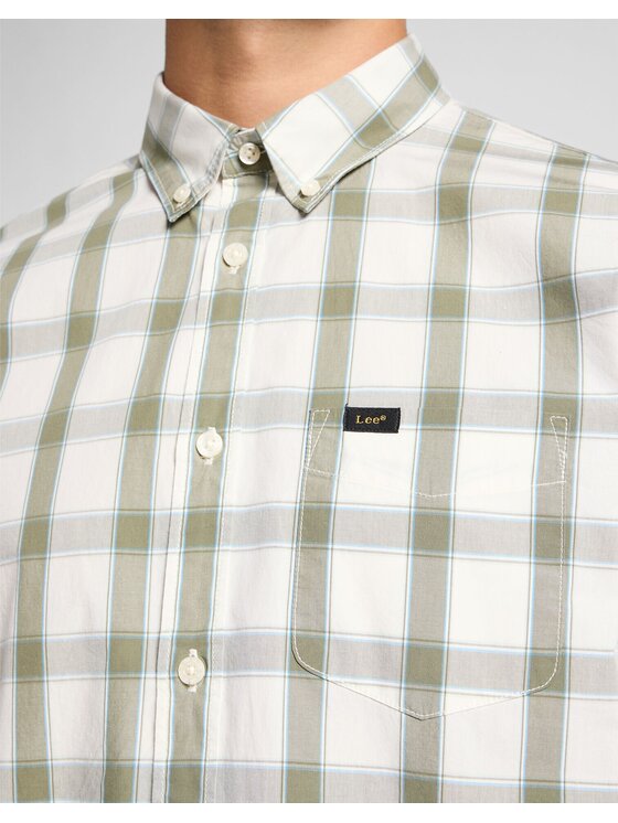 Lee Lee Camicia 112363897 Beige Regular Fit