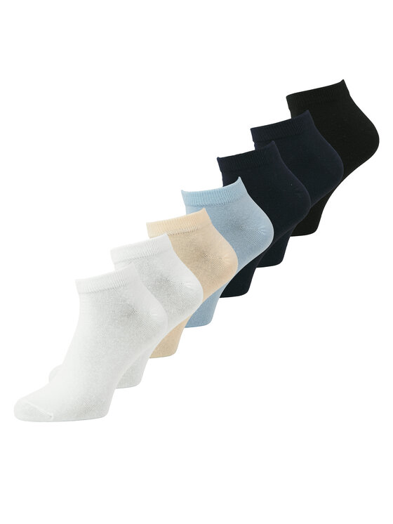 Set de 7 perechi de șosete joase pentru bărbați Jack&Jones Eugene 12277652 Colorat