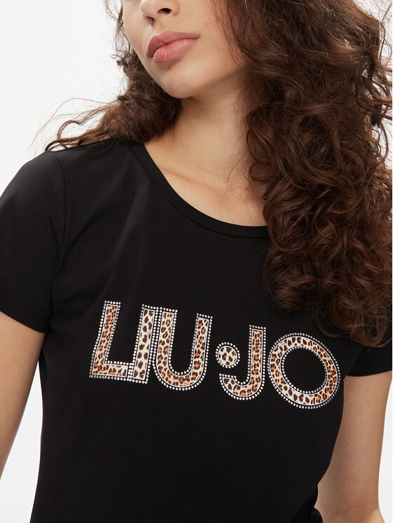 Liu Jo Liu Jo T-Shirt VA4105 JS003 Czarny Regular Fit