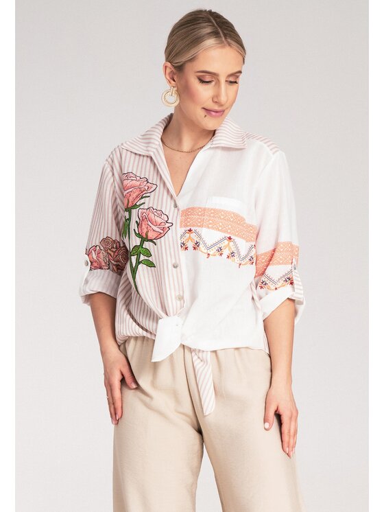 FIGL FIGL Camicia M1120 Beige Oversize