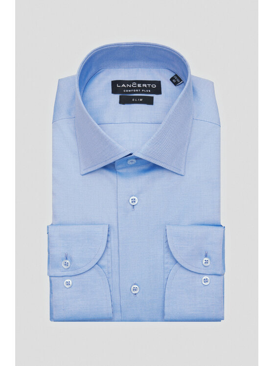 Lancerto Lancerto Koszula Vittoria KO051223000056 Niebieski Slim Fit