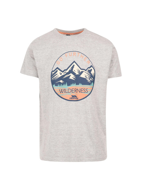 Trespass Trespass T-Shirt Lagoon Szary Short Fit