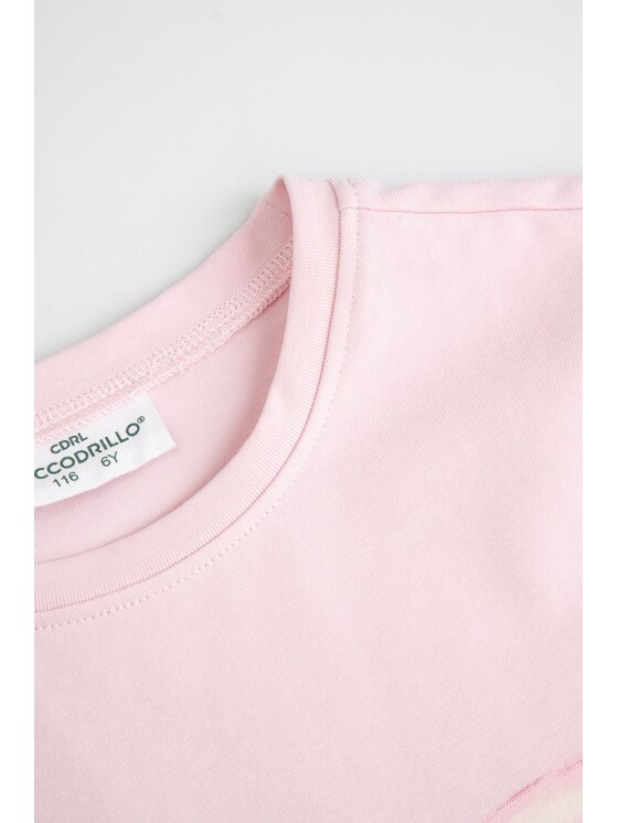 Coccodrillo Coccodrillo T-Shirt ZC6143203FGK-033 Różowy Regular Fit