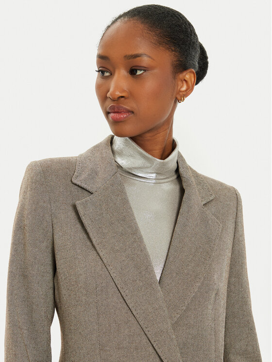 Marella Marella Marynarka Nodo 2423046082 Brązowy Regular Fit