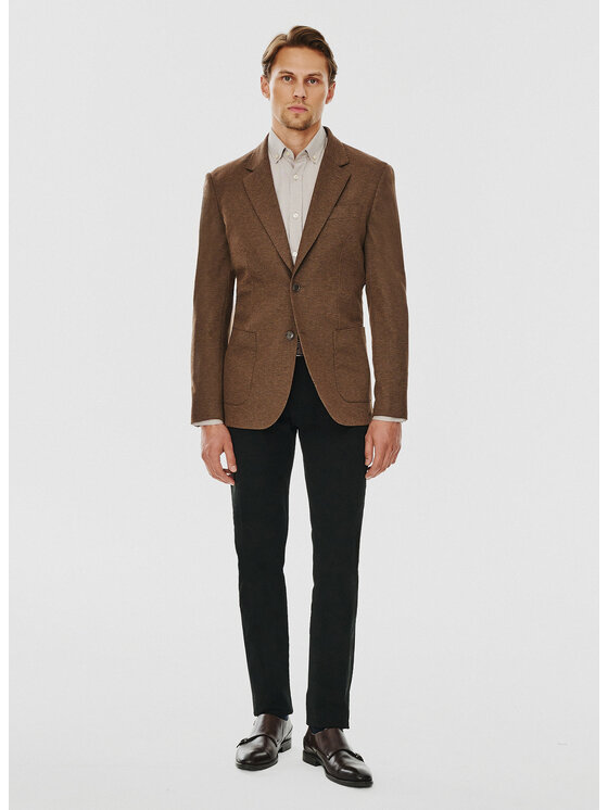 Pako Lorente Pako Lorente Marynarka P24WF-3X-010 Brązowy Slim Fit