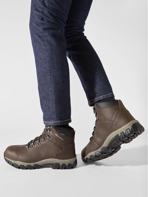 Brown Karrimor Womens Mendip Leather Hiking Boots Karrimor