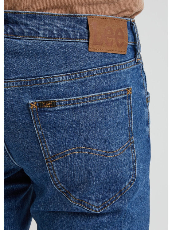 Lee Lee Jeansy DAREN ZIP FLY Niebieski Straight Fit