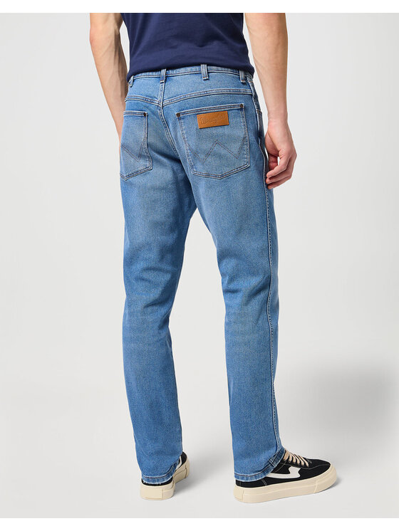 Wrangler Wrangler Jeansy RIVER Niebieski Straight Fit