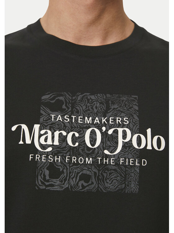 Marc O'Polo Marc O'Polo T-Shirt 423 2012 51076 Czarny Regular Fit