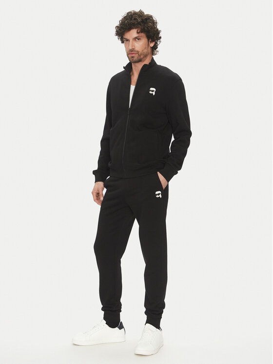 KARL LAGERFELD KARL LAGERFELD Teplákové nohavice 705713 500900 Čierna Regular Fit