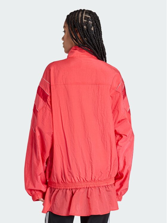 adidas adidas Bluza SANTIAGO WOVEN Czerwony Oversize