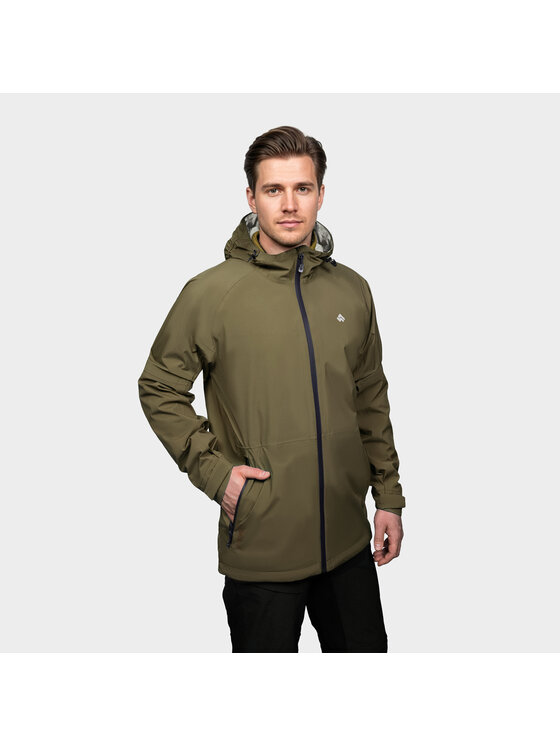 Alpinus Alpinus Kurtka przeciwdeszczowa Girdiman Khaki Regular Fit