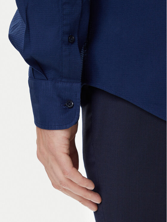Tommy Hilfiger Tommy Hilfiger Koszula MW0MW39573 Granatowy Slim Fit