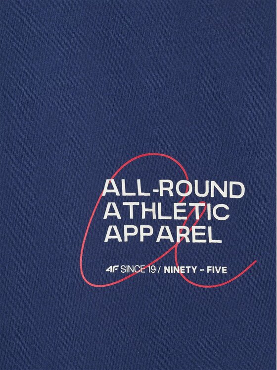 4F 4F T-Shirt 4FWSS25TTSHF1971-30S Μπλε Oversize