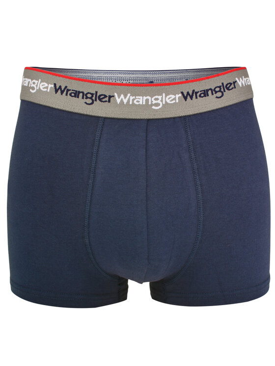 Wrangler Wrangler Bokserki Bayard 3 Pack Cotton Elastane Trunks Szary