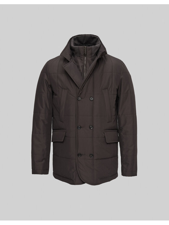 Borgio Borgio Kurtka zimowa gravina Brązowy Slim Fit
