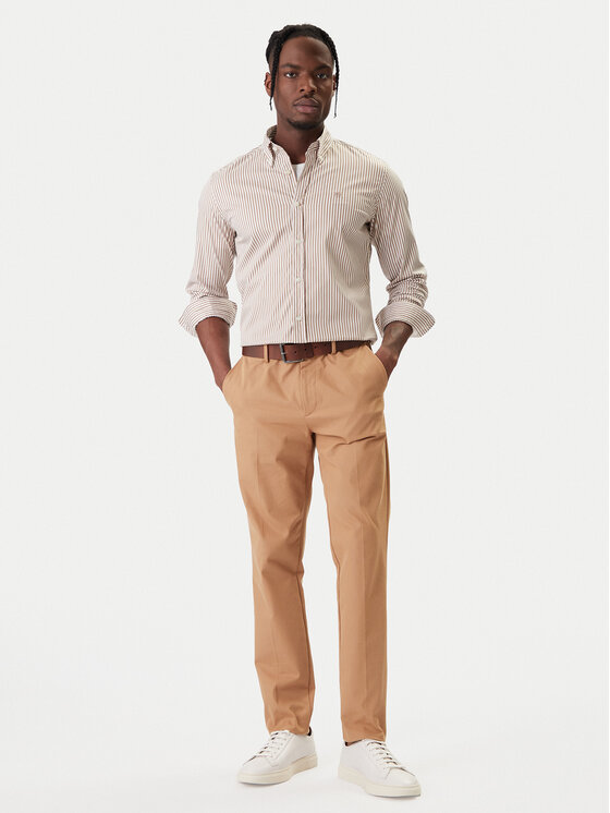 BOSS BOSS Hemd H-Roan 50556085 Beige Slim Fit