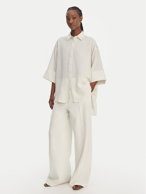 Eleh Eleh Särk SS260297 Valge Relaxed Fit