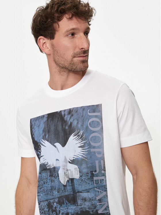 JOOP! Jeans JOOP! Jeans Marškinėliai 20Dismas 30042353 Balta Modern Fit